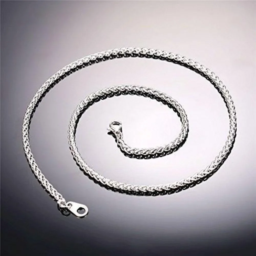 22''  Stainless Steel Punk Tag Pendant Rock Razor Blade Necklace